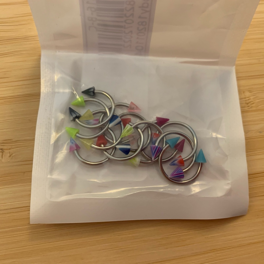 10 lots Body Jewelry! NWOT (Never used). Stainless steel, 14G & 16G.